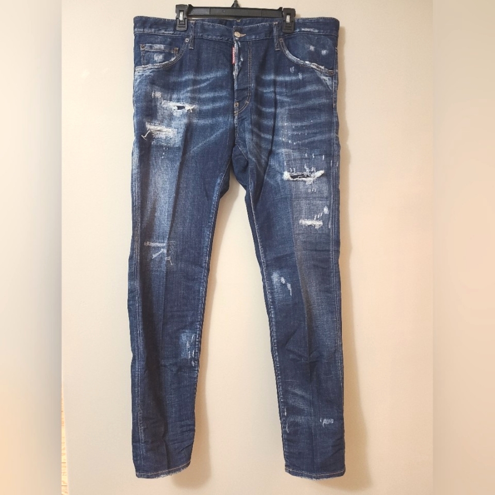 DSQUARED2 🇨🇦 Distressed Cool Guy Jeans - Fits 42" Waist, Blue